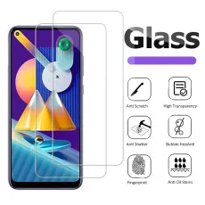 Samsung M11 Tempered Glass Screen Protector Case Friendly Scratch Resistant, 9H Hardness, High Transparency - (2 Pack)