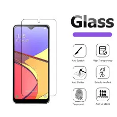 Samsung A21 Screen Protector Tempered Glass Crystal Clear Scratch Resistant (2 Pack)