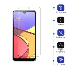 Samsung A21 Screen Protector Tempered Glass Crystal Clear Scratch Resistant (2 Pack)