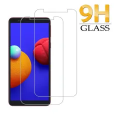 Samsung M01 Core Screen Protector Case Friendly Tempered Glass Crystal Clear, Ultra Thin, Scratch Resistant - (2 Pack)