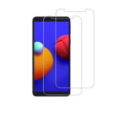 Samsung M01 Core Screen Protector Case Friendly Tempered Glass Crystal Clear, Ultra Thin, Scratch Resistant - (2 Pack)