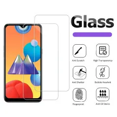 Samsung M01s Screen Protector Bubble Free Tempered Glass Ultra Thin - (2 Pack)