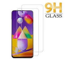 Screen Protector For Samsung M31s Tempered Glass Crystal Clear, Ultra Thin, Scratch Resistant - (2 Pack)