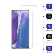 Samsung Note20 5G Screen Protector Tempered Glass Scratch Resistant, 9H Hardness, High Transparency, Dust-Free - (2 Pack)