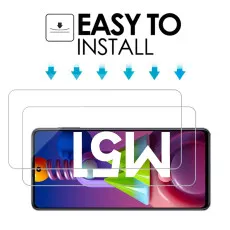 Screen Protector for Samsung M51 Tempered Glass Ultra Thin, Scratch Resistant, 9H Hardness - (2 Pack)