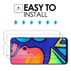 Samsung F41 Tempered Glass Screen Protector Case Friendly Ultra Thin Crystal Clear - (2 Pack)