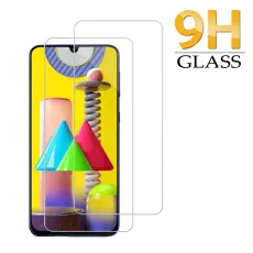 Screen Protector for Samsung M31 Prime Tempered Glass UK Oleophobic Coating, Crystal Clear, Ultra Thin - (2 Pack)