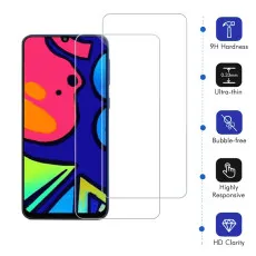 Samsung M21s Tempered Glass UK 2.5D Screen Protector Ultra Thin, Scratch Resistant, 9H Hardness - (2 Pack)