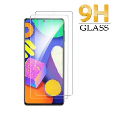 Screen Protector For Samsung F62 Scratch Resistant Tempered Glass Ultra Thin Crystal Clear - (2 Pack)