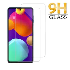 Samsung M62 Screen Protector UK Oleophobic Coating, Crystal Clear, Ultra Thin Tempered Glass - (2 Pack)