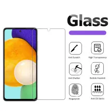Screen Protector For Samsung A52 Bubble Clear Case Friendly Tempered Glass - (2 Pack)