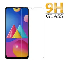 Samsung F02s Screen Protector UK Bubble Clear Tempered Glass High Transparency, Dust-Free - (2 Pack)