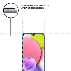Samsung A03s Screen Protector UK Tempered Glass Case Bubble Free Crystal Clear (2 Pack)