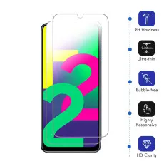 Samsung F22 2021 Screen Protector, Ultra Thin, Scratch Resistant, 9H Hardness Tempered Glass - (2 Pack)