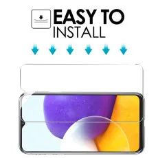 Samsung A22 5G Screen Protector Tempered Glass Crystal Clear 9H Hardness (2 Pack)