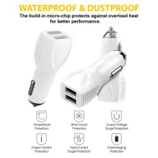 Charge Fast – Dual USB Car Charger 2.4A Quick Charging Adapter