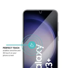 Samsung S23 Plus Screen Protector (2023) Crystal Clear Anti-Bubble Tempered Glass (2Pack)