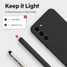 Samsung S23 Silicone Case Soft Touch Full Body Protection Shockproof Cover