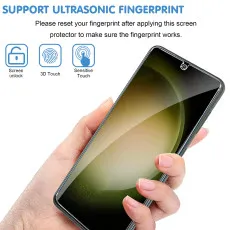 Samsung S23 Screen Protector (2023) Anti-Bubble Crystal Clear Tempered Glass (2Pack)