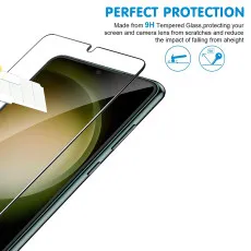 Samsung S23 Screen Protector (2023) Anti-Bubble Crystal Clear Tempered Glass (2Pack)