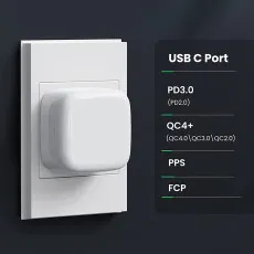 USB C Type Charger Dual Port 20W Plug Fast Charging PD Adapter