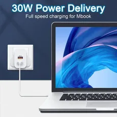 30W USB C Charger Plug PD 3.0 PPS USB C Fast Wall Charger For All Devices