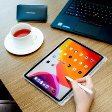 iPad 8th Gen Case 10.2" Protective Silicone Gel – Shockproof Clear TPU Cover