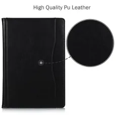 iPad 8th Gen Case 10.2" Genuine Leather Cover – Magnetic Flip Stand