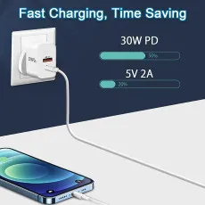 30W USB C Charger Plug PD 3.0 PPS USB C Fast Wall Charger For All Devices
