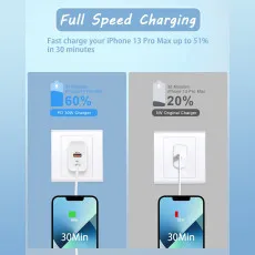 30W USB C Charger Plug PD 3.0 PPS USB C Fast Wall Charger For All Devices