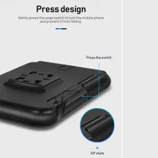 Bike Phone Case Holder Mount Case Holder Waterproof Hard Plastic Cover