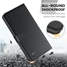 Nokia G21 Book Case (2022) Leather Flip Wallet Magnetic Case Cover - Black