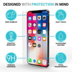 iPhone XR Screen Protector Tempered Glass Case Friendly Anti scratch (2 Pack)