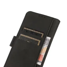 Nokia C21 Plus Case (2022) Leather Flip Book Case Cover - Black