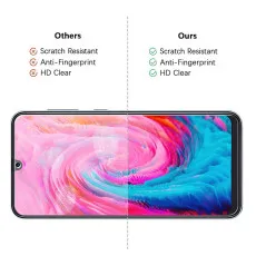 Shatterproof for LG W41 Pro Screen Protector, [Full Coverage] Military Grade Protection & Zero Bubble Clear Tempered Glass Case Friendly Film with Phone Stand 6.55 inches- (2 Pack)