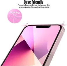 (2Pack) iPhone 13 Screen Protector Tempered Glass Bubble Free, Easy Installation