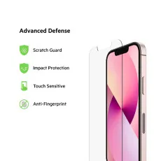 iPhone 13 mini Screen Protector Crystal Clear 9H Hardness Temper Glass (2Pack)