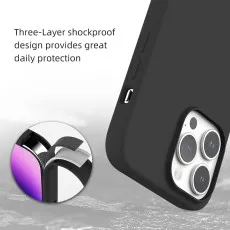 iPhone 15 Pro Max Silicone Protective Case.