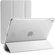 White PU Leather Case for iPad Air (2013) – Smart Cover with Stand Function
