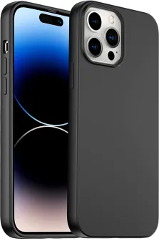 Case For iPhone 13 pro max Black Bumper Slim Silicone Soft