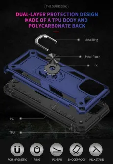 Samsung Galaxy A05 Protective Case – Built-In Ring Kickstand – Shockproof – UK