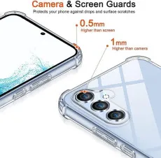 Samsung A15 Transparent Gel Case – Slim Shockproof Silicone Cover