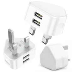 Dual USB Port 2.1A Fast Charger Adapter Charging Plug