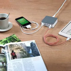 5 Port Cube Hub Power USB Fast Charging 2.0 QC For All Devices