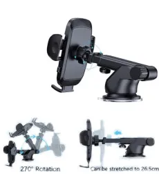 Universal Long Neck Car Phone Holder – 360° Rotating Mount – UK Stock