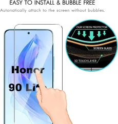 Screen Protector For honor 90 lite with 9H tempered glass (2Pack)