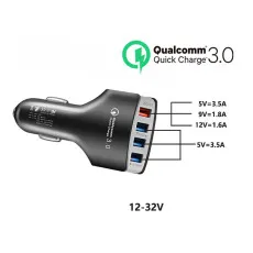 Car Charger For Multi 4 Port USB