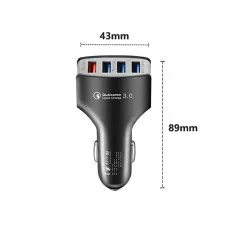 Multi 4 Port USB Car Charger UK