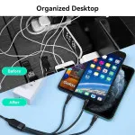 2.0A Fast Charging & Data Transferring Cable Type C/Micro/iPhone