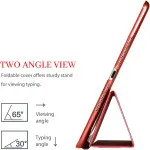 Smart case for iPad Pro 9.7 inch 4th Generation (2016) A1675, A1674, A1673 Smart Magnetic Stand Case Cover with Automatic Wake/Sleep (Red)